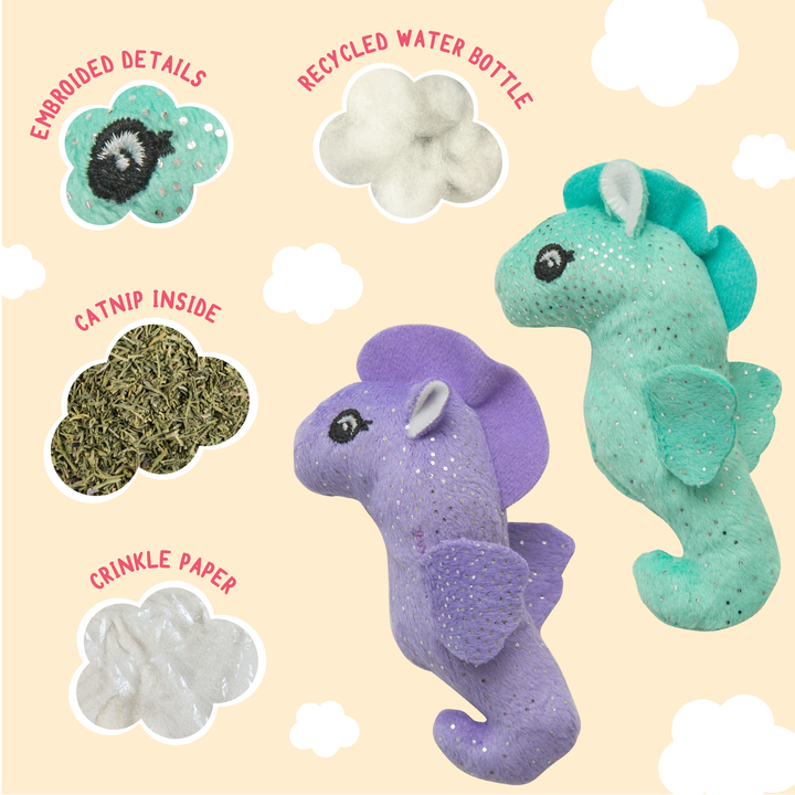 Kitty Seahorse 2pk with Catnip